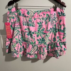 Lilly Pulitzer Pink and Green Tropical Dress